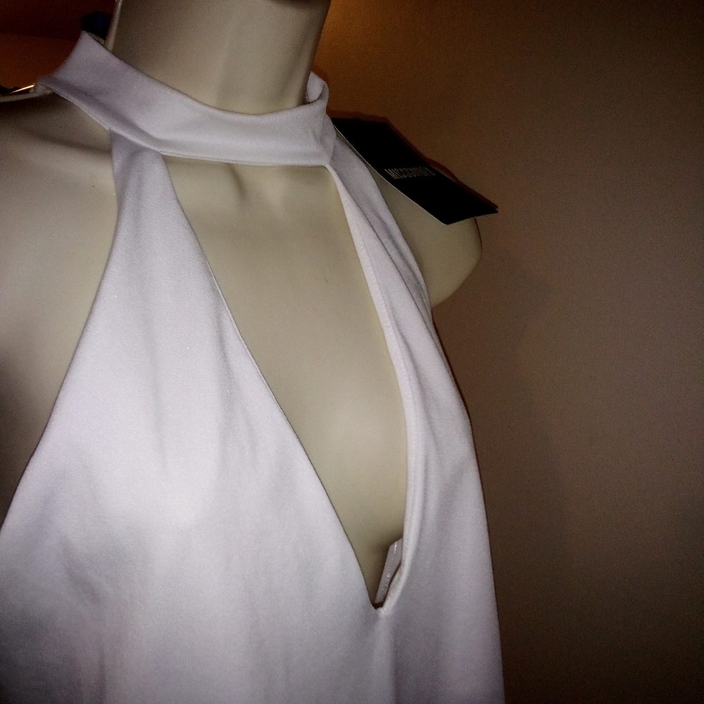 Missguided Sexy Little Collared Low Cut Dress Size 8 NWT